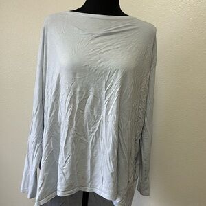 Lululemon oversized thin long sleeve top light blue size L